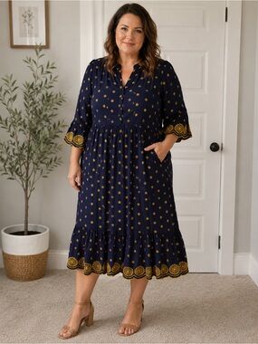 boden evangeline jersey wrap dress BODEN Evangeline Jersey Wrap Dress - Blue Paisley Print